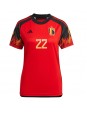 Belgien Charles De Ketelaere #22 Replika Hemmakläder Dam VM 2022 Kortärmad